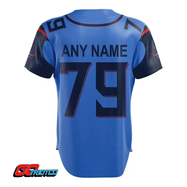 Tennessee Titans | Home Print Baseball Jerseys - Image 3