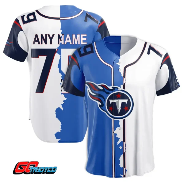 Tennessee Titans | Home Mix Away Print Baseball Jerseys