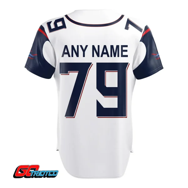 Tennessee Titans | Away Print Baseball Jerseys - Image 3