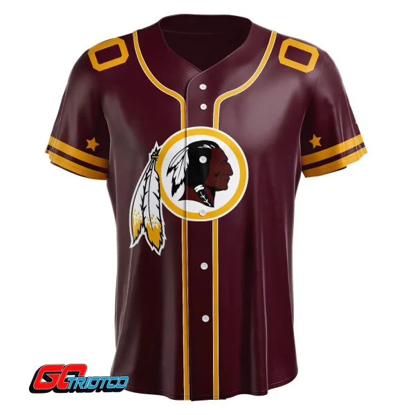 Washington Commanders | Home Print Baseball Jerseys - Image 2