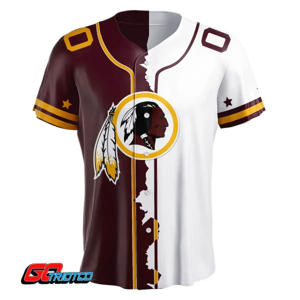 Washington Commanders | Home Mix Away Print Baseball Jerseys - Image 2