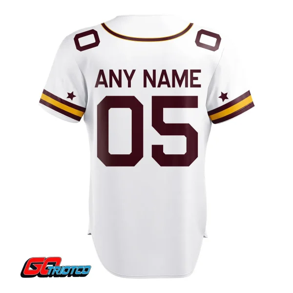 Washington Commanders | Away Print Baseball Jerseys - Image 3