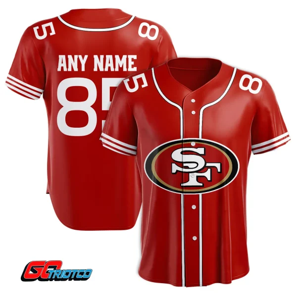 San Francisco 49ers | Home Print Baseball Jerseys