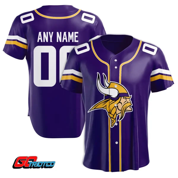 Minnesota Vikings | Home Print Baseball Jerseys