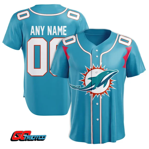 Miami Dolphins | Home Print Baseball Jerseys