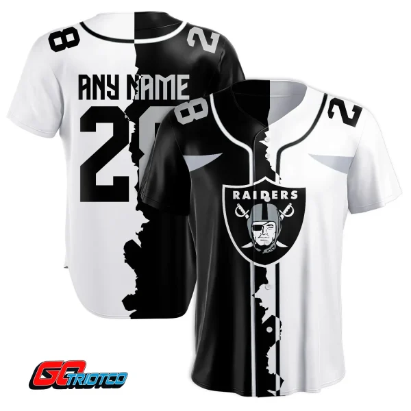 Las Vegas Raiders | Home Mix Away Print Baseball Jerseys