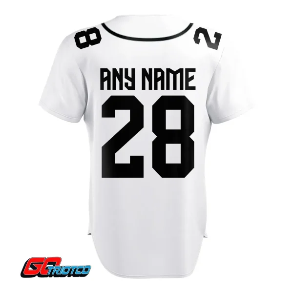 Las Vegas Raiders | Away Print Baseball Jerseys - Image 3