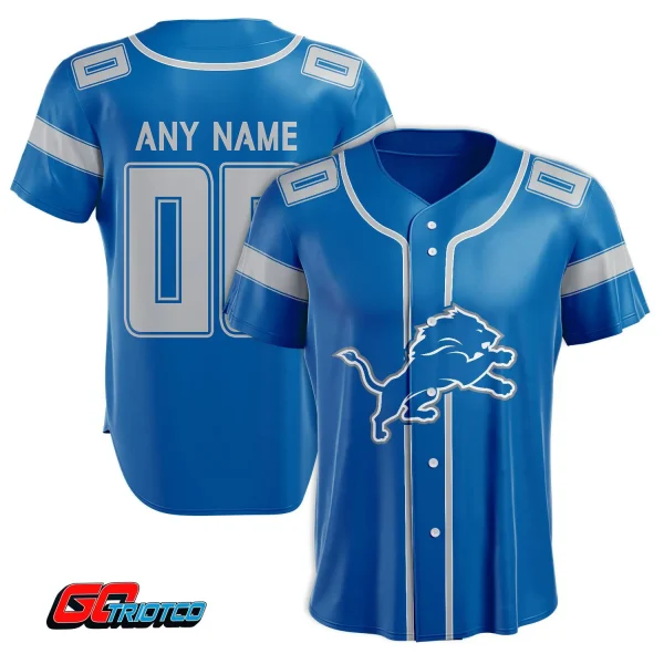 Detroit Lions | Home Print Baseball Jerseys