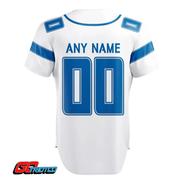 Detroit Lions | Away Print Baseball Jerseys - Image 3