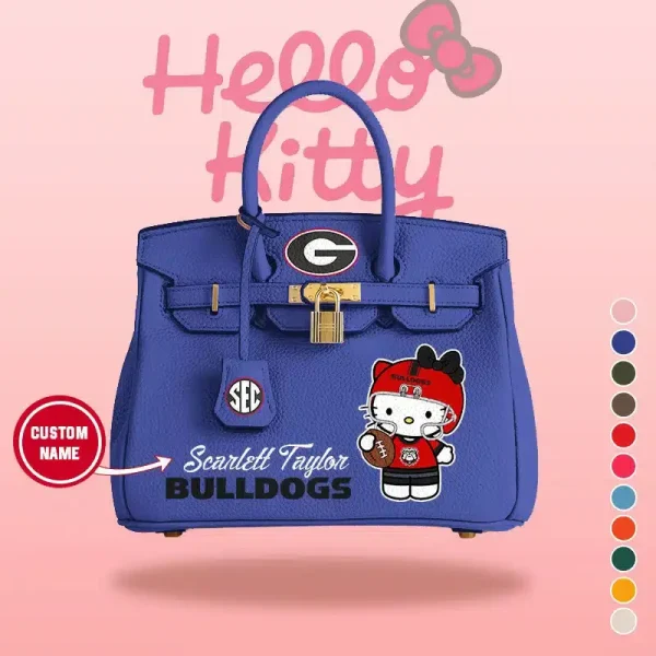 Green Bay Packers x Hello Kitty Birkin Style Premium Leather Bag SPTBIRKINBAG001 - Image 2