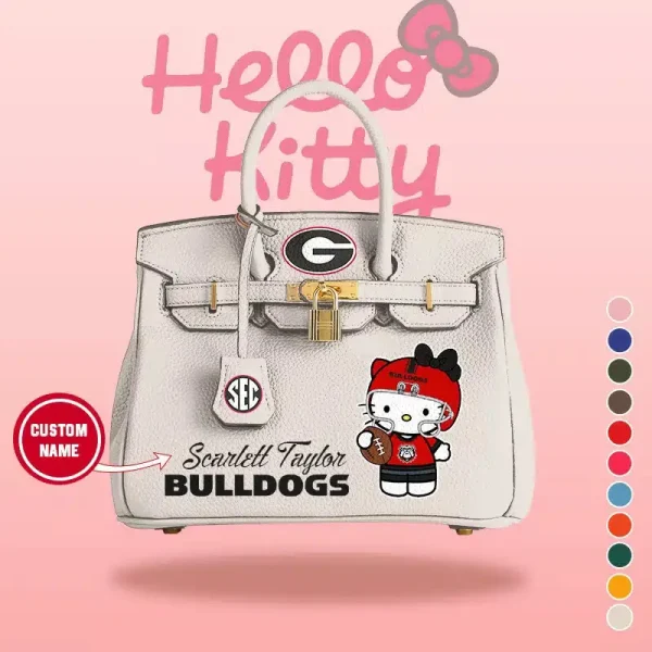 Green Bay Packers x Hello Kitty Birkin Style Premium Leather Bag SPTBIRKINBAG001 - Image 3