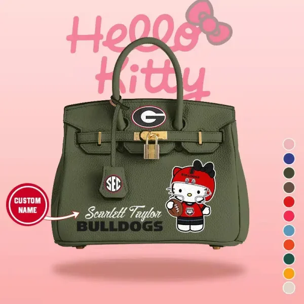 Green Bay Packers x Hello Kitty Birkin Style Premium Leather Bag SPTBIRKINBAG001