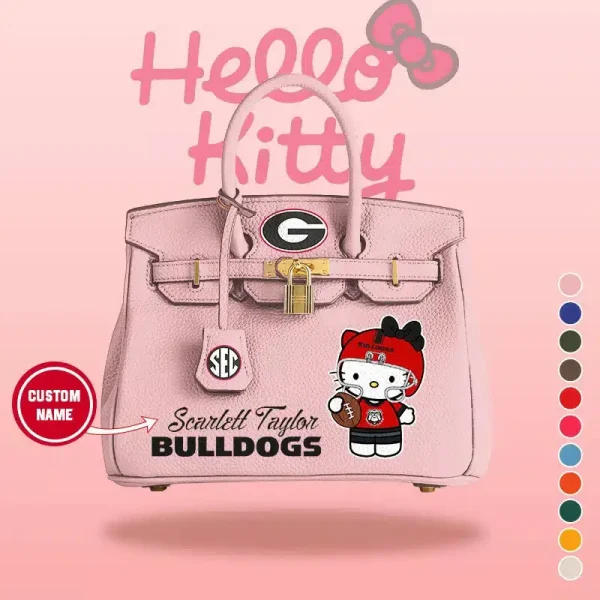 Green Bay Packers x Hello Kitty Birkin Style Premium Leather Bag SPTBIRKINBAG001 - Image 6