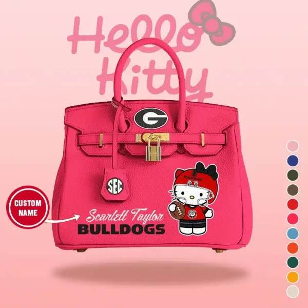 Green Bay Packers x Hello Kitty Birkin Style Premium Leather Bag SPTBIRKINBAG001 - Image 7