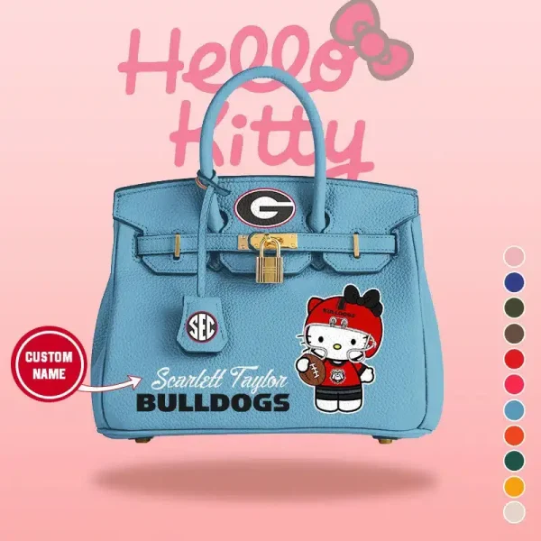 Green Bay Packers x Hello Kitty Birkin Style Premium Leather Bag SPTBIRKINBAG001 - Image 8