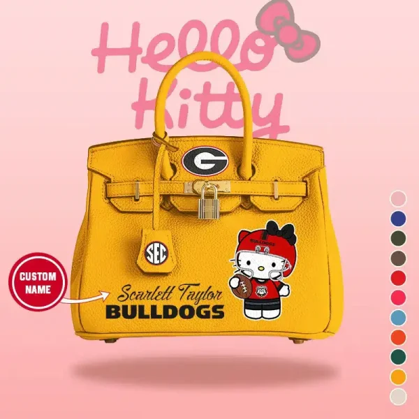 Green Bay Packers x Hello Kitty Birkin Style Premium Leather Bag SPTBIRKINBAG001 - Image 10