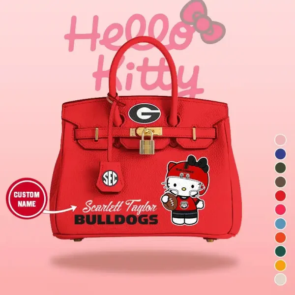 Green Bay Packers x Hello Kitty Birkin Style Premium Leather Bag SPTBIRKINBAG001 - Image 11