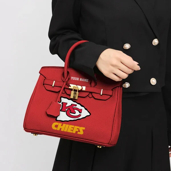 Kansas City Chiefs Birkin Style Premium Leather Bag SPTBIRKINBAG009