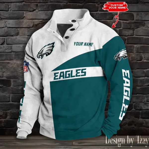 SPECIAL LIMITED EDITION IN 2025 - Philadelphia Eagles Double Stand Collar Sport Hoodies S9DBSCH1346