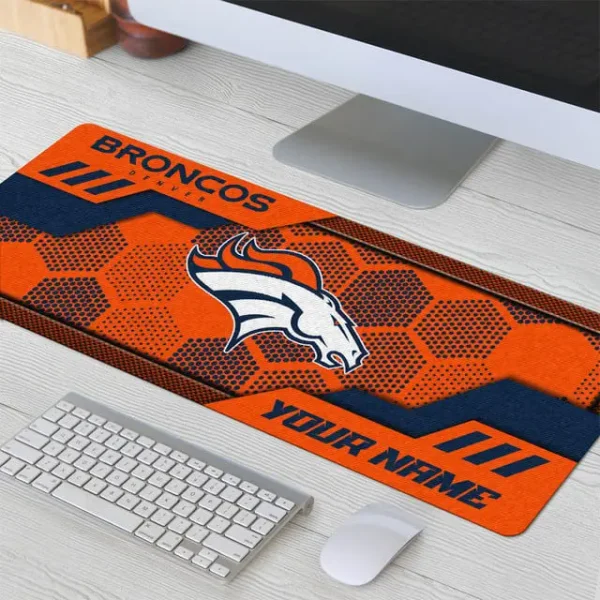 Denver Broncos Personalized Mouse Pad Luminous Mouse Mat For Fan - Image 3