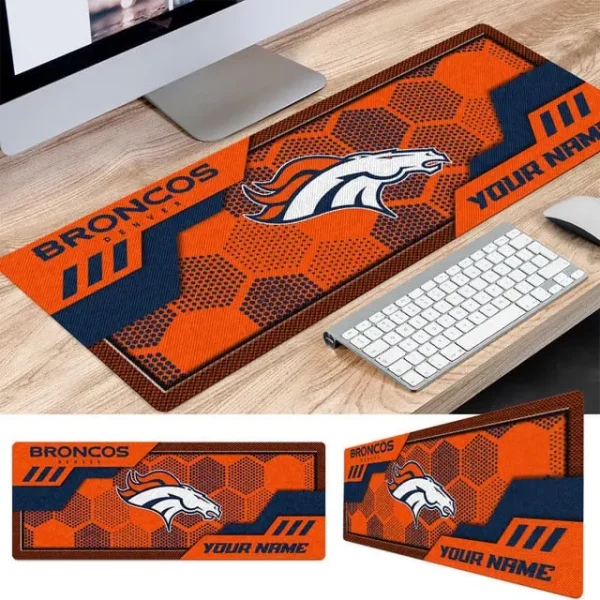 Denver Broncos Personalized Mouse Pad Luminous Mouse Mat For Fan - Image 2