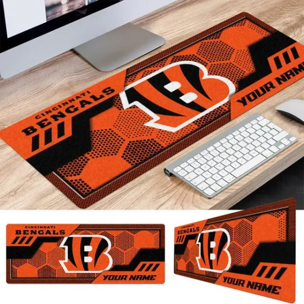 Cincinnati Bengals Personalized Mouse Pad Luminous Mouse Mat For Fan AZMPAD041 - Image 2