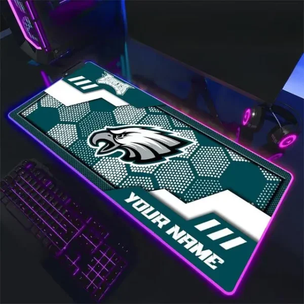 Philadelphia Eagles Personalized Mouse Pad Luminous Mouse Mat For Fan AZMPAD060 - Image 2