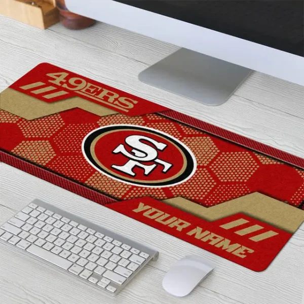 San Francisco 49ers Personalized Mouse Pad Luminous Mouse Mat For Fan AZMPAD062 - Image 3