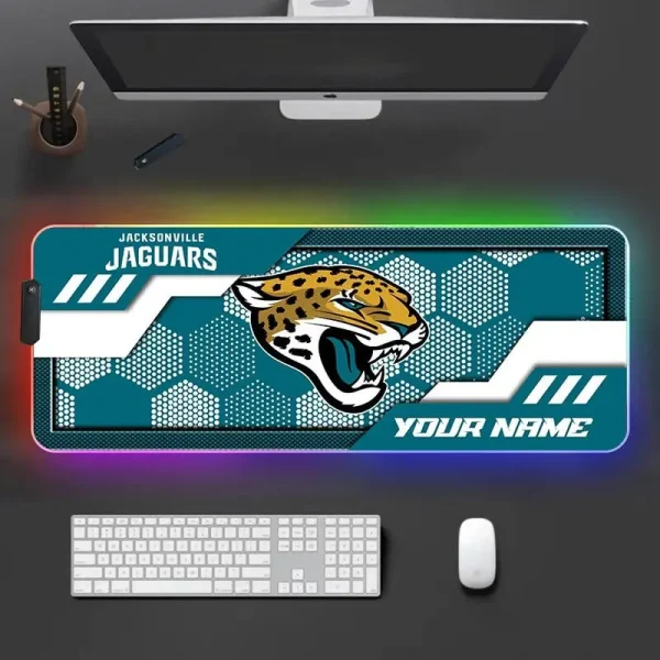 Jacksonville Jaguars Personalized Mouse Pad Luminous Mouse Mat For Fan AZMPAD049