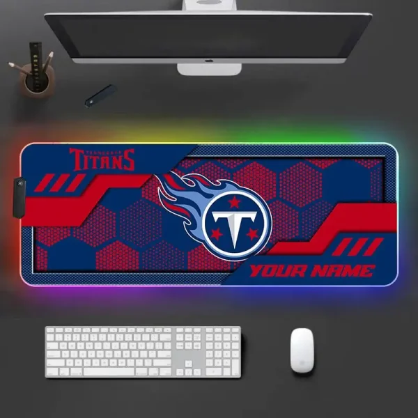 Tennessee Titans Personalized Mouse Pad Luminous Mouse Mat For Fan AZMPAD065