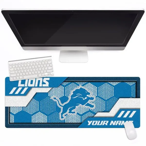 Detroit Lions Personalized Mouse Pad Luminous Mouse Mat For Fan AZMPAD045 - Image 3