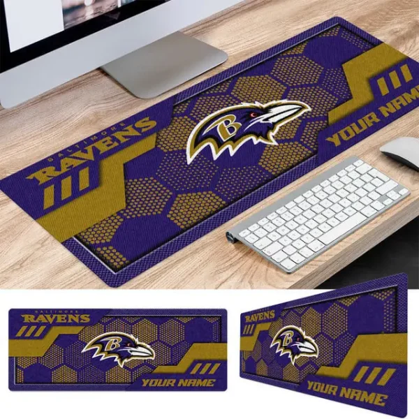 Baltimore Ravens Personalized Mouse Pad Luminous Mouse Mat For Fan AZMPAD037 - Image 2