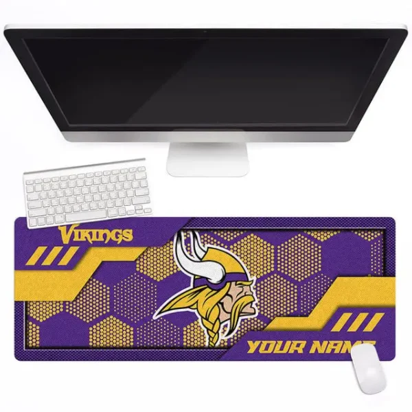 Minnesota Vikings Personalized Mouse Pad Luminous Mouse Mat For Fan AZMPAD055 - Image 3