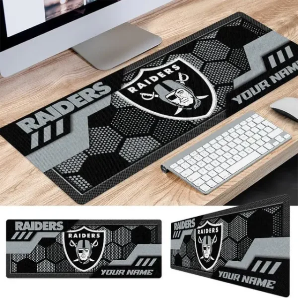 Las Vegas Raiders Personalized Mouse Pad Luminous Mouse Mat For Fan AZMPAD051 - Image 2