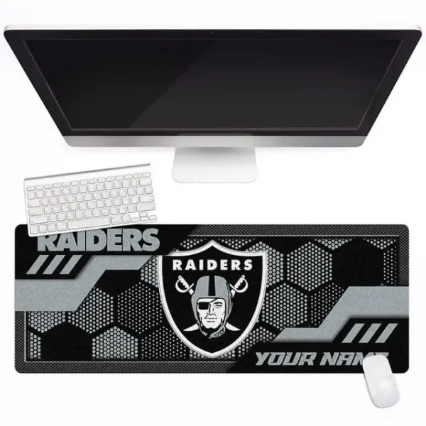 Las Vegas Raiders Personalized Mouse Pad Luminous Mouse Mat For Fan AZMPAD051 - Image 3