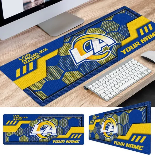 Los Angeles Rams Personalized Mouse Pad Luminous Mouse Mat For Fan AZMPAD053 - Image 2