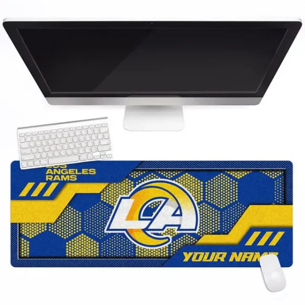 Los Angeles Rams Personalized Mouse Pad Luminous Mouse Mat For Fan AZMPAD053 - Image 3