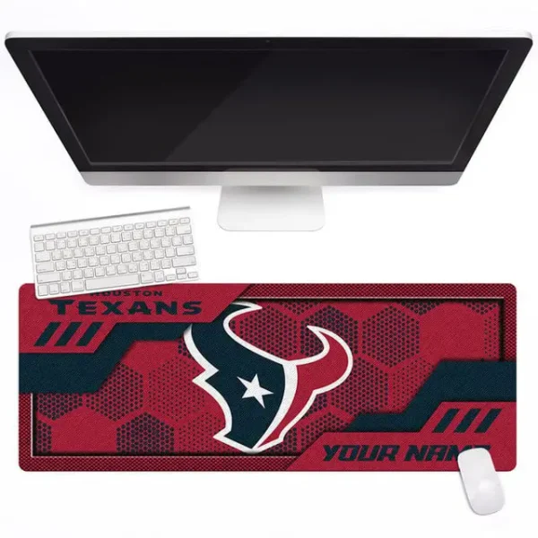 Houston Texans Personalized Mouse Pad Luminous Mouse Mat For Fan AZMPAD047 - Image 3