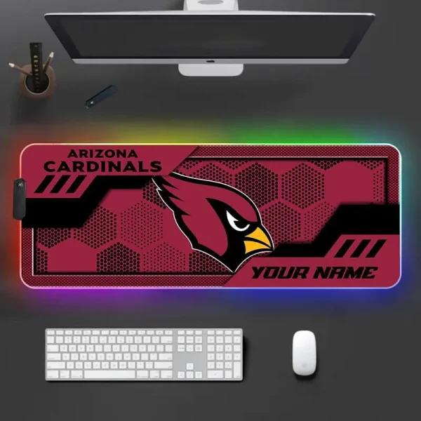 Arizona Cardinals Personalized Mouse Pad Luminous Mouse Mat For Fan AZMPAD035