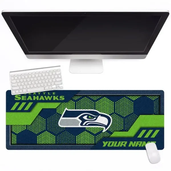 Seattle Seahawks Personalized Mouse Pad Luminous Mouse Mat For Fan AZMPAD063 - Image 3