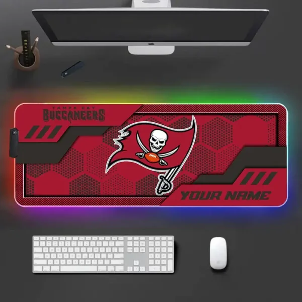 Tampa Bay Buccaneers Personalized Mouse Pad Luminous Mouse Mat For Fan AZMPAD064