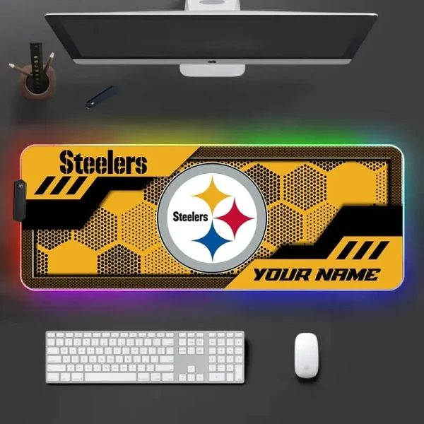 Pittsburgh Steelers Personalized Mouse Pad Luminous Mouse Mat For Fan AZMPAD061