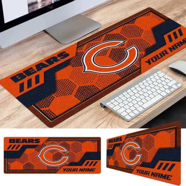 Chicago Bears Personalized Mouse Pad Luminous Mouse Mat For Fan AZMPAD040 - Image 2