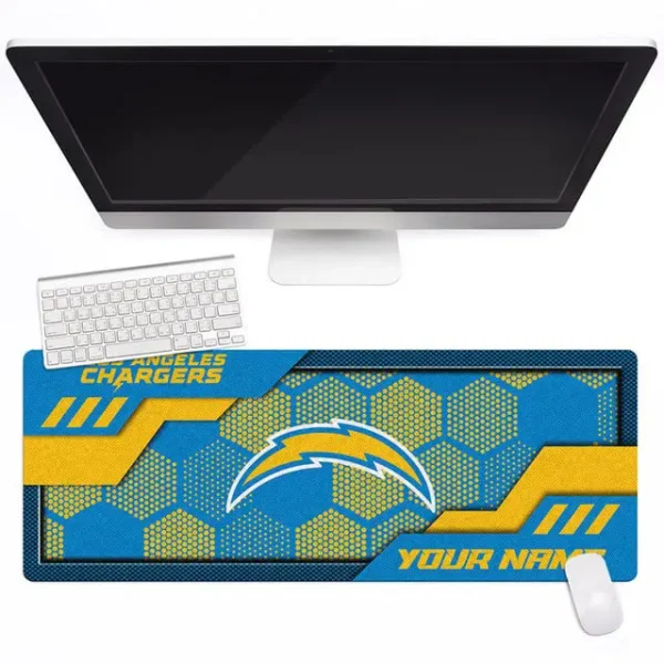 Los Angeles Chargers Personalized Mouse Pad Luminous Mouse Mat For Fan AZMPAD052 - Image 3