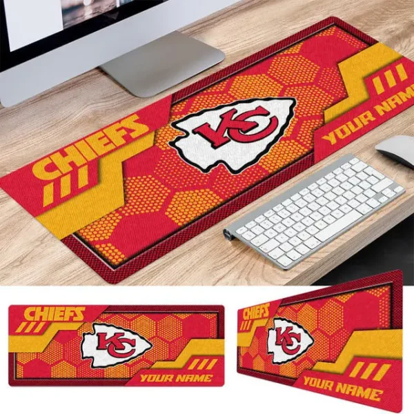 Kansas City Chiefs Personalized Mouse Pad Luminous Mouse Mat For Fan AZMPAD050 - Image 2