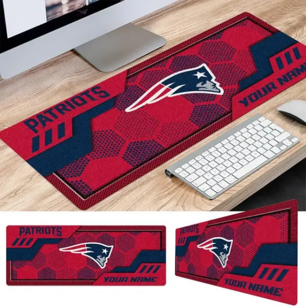 New England Patriots Personalized Mouse Pad Luminous Mouse Mat For Fan AZMPAD056 - Image 2