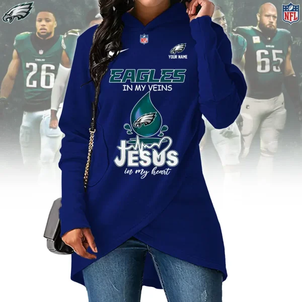 Philadelphia Eagles Chie Lady Hoodie SPTCLH055 - Image 3