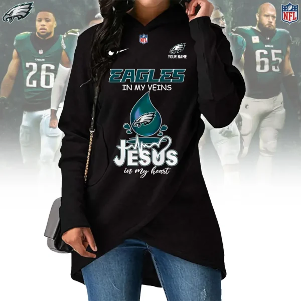 Philadelphia Eagles Chie Lady Hoodie SPTCLH055 - Image 4