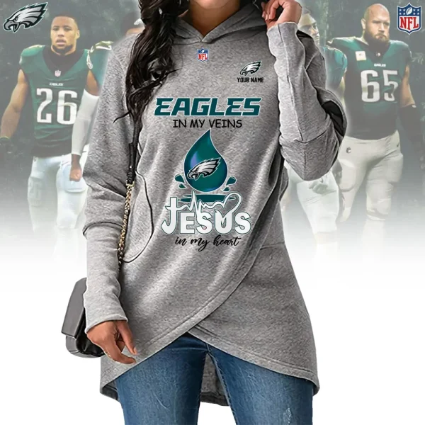 Philadelphia Eagles Chie Lady Hoodie SPTCLH055 - Image 5