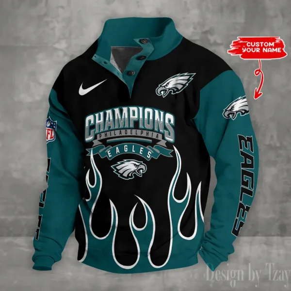 Philadelphia Eagles Double Stand Collar Sport Hoodies S9DBSCH1367